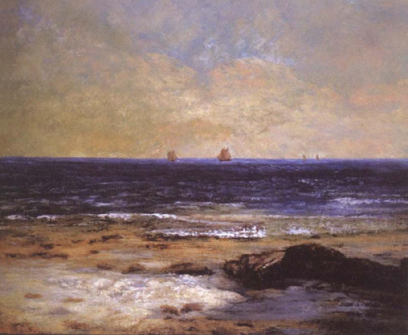 Gustave Courbet Seaside in Palavas oil painting image